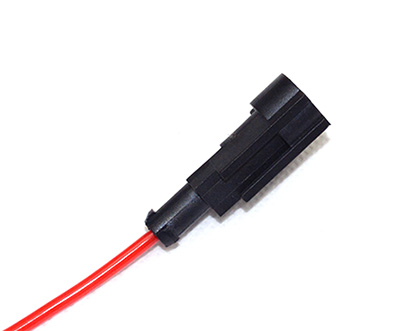 单芯高温硅胶线束+塑胶母头定制