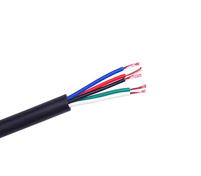 High Temperature 200 Degree PVC Sheath 5 Core Bare Copper Flexible Power Cable