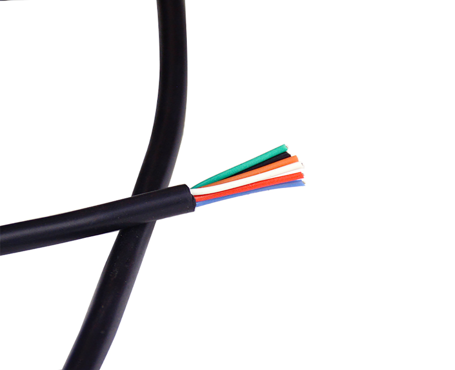   6 Core Flexible Fep Insulation Silicone Rubber Jacket Copper Wire 24 awg 2